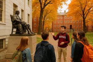 Boston Harvard Tour - Harvard Statue AI Gen